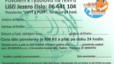 Povolenka k lovu ryb na 24 hod - grafická podoba